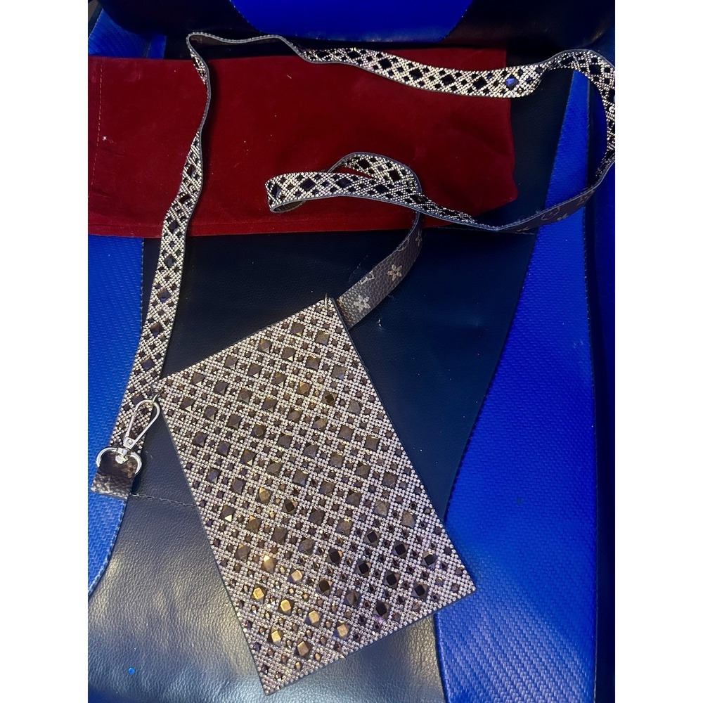 Jacqueline Kent Chocolate Rhinestone Crossbody